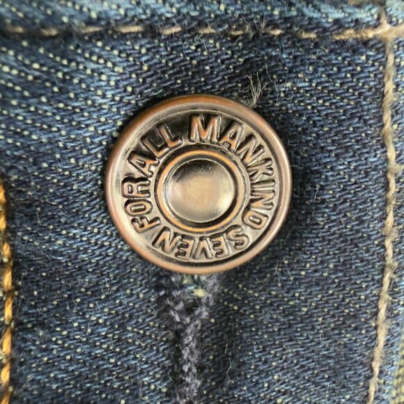 7 For All Mankind “Carsen” Jeans – Dark Wash – Size 38 - Picture 12 of 16